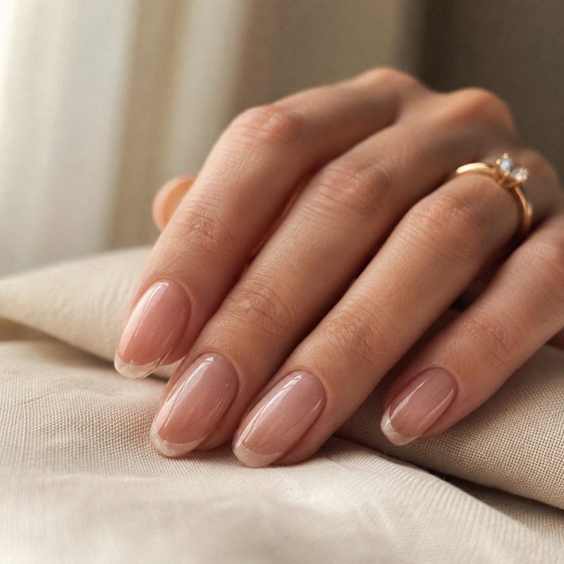 Realizacja manicure — manicure francuski