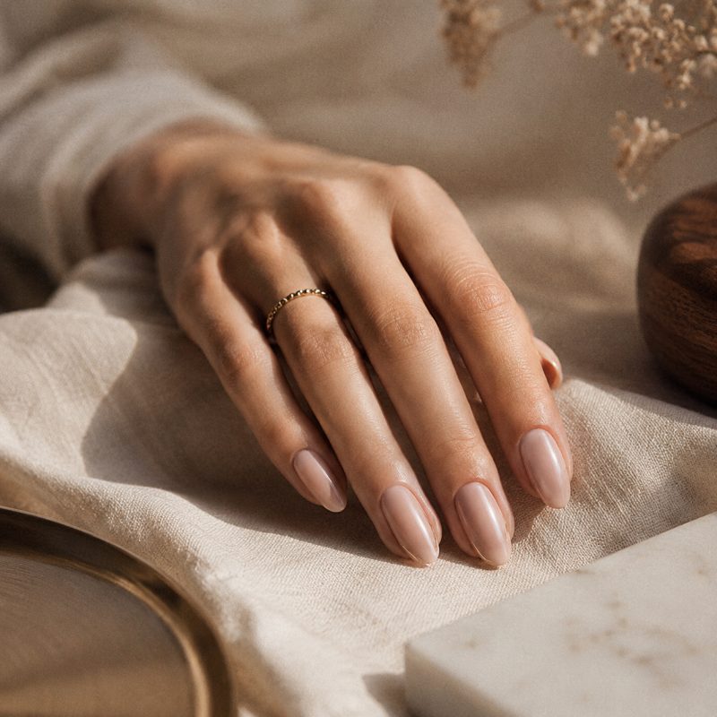 Realizacja manicure — manicure naturalny